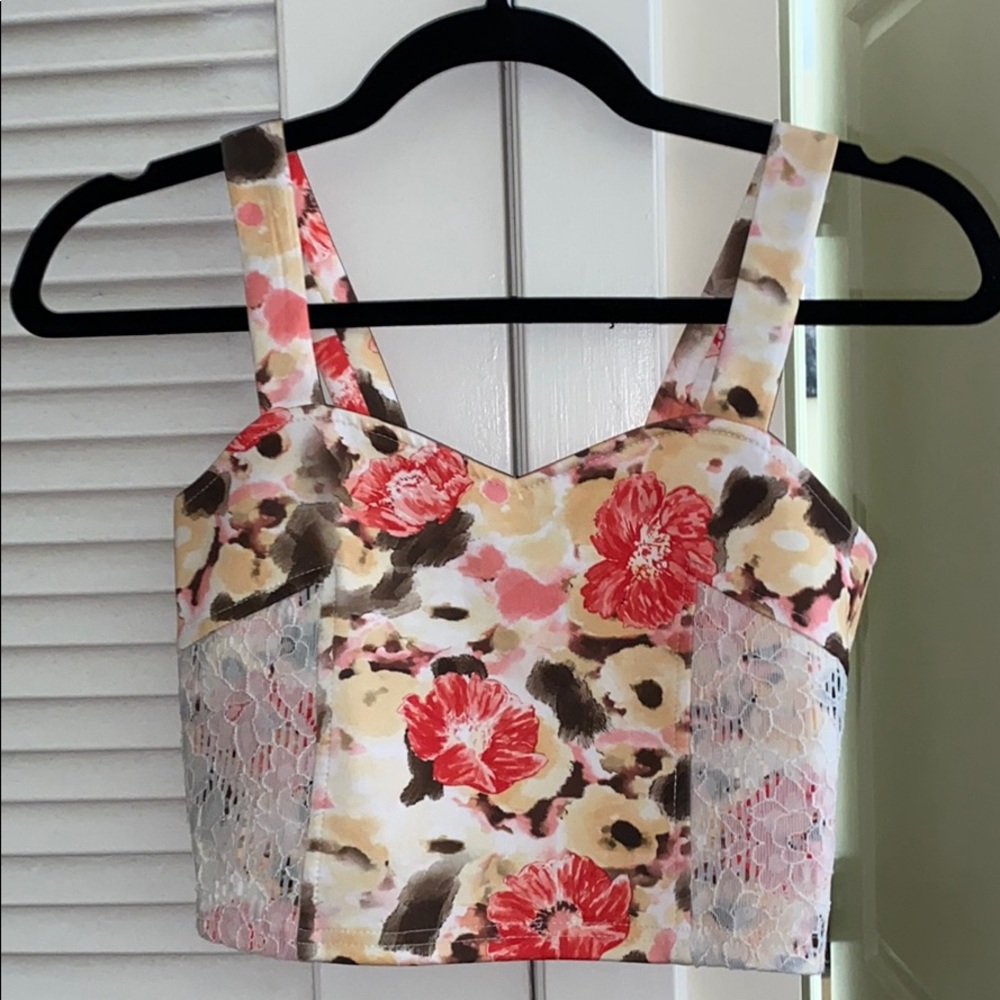Floral crop top